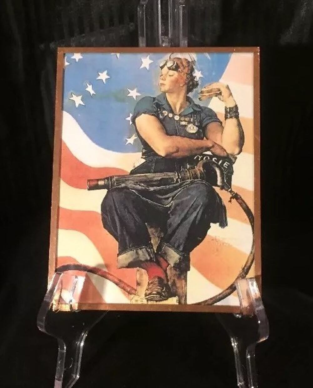 Glass/ Rosie The Riveter 5"X7"